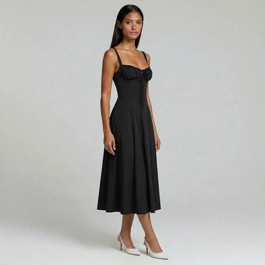 Presvell | Women’s A-Line Dress - Elegant Smart Casual Wear