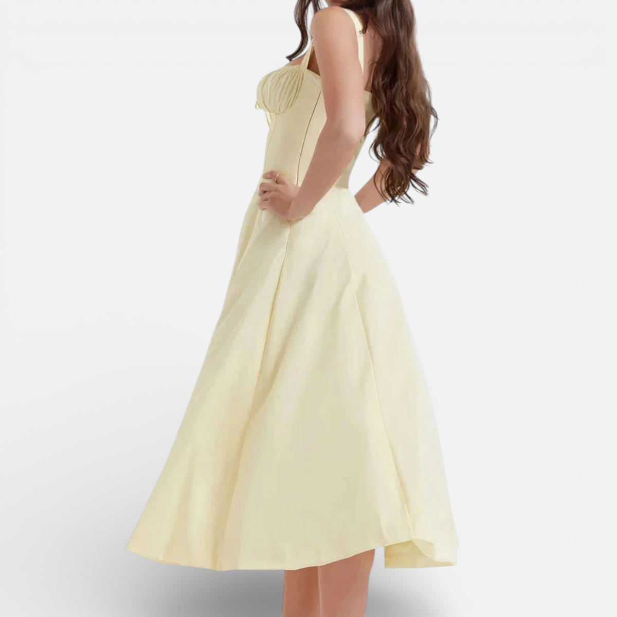Presvell | Women’s A-Line Dress - Elegant Smart Casual Wear