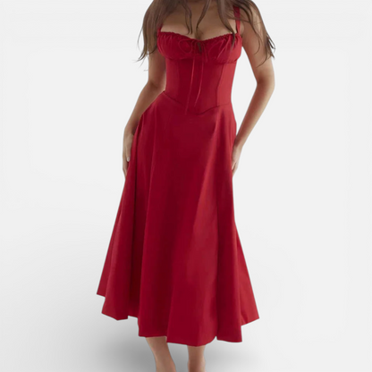 Presvell | Women’s A-Line Dress - Elegant Smart Casual Wear
