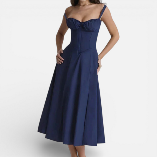 Presvell | Women’s A-Line Dress - Elegant Smart Casual Wear