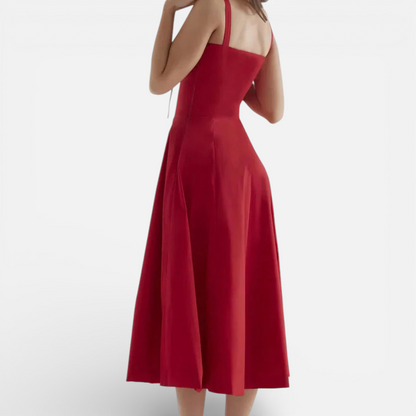 Presvell | Women’s A-Line Dress - Elegant Smart Casual Wear