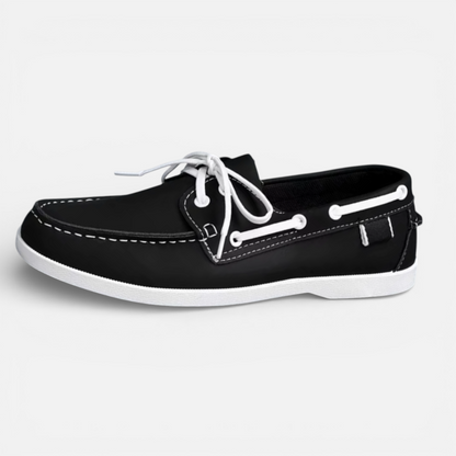Presvell | Men’s Leather Boat Shoes - Slip On Casual Shoes