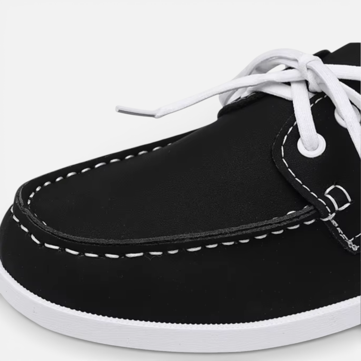 Presvell | Men’s Leather Boat Shoes - Slip On Casual Shoes