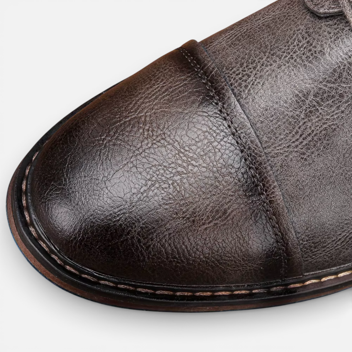 Presvell l Men’s Leather Derby Shoes - Lace Up Formal Shoes