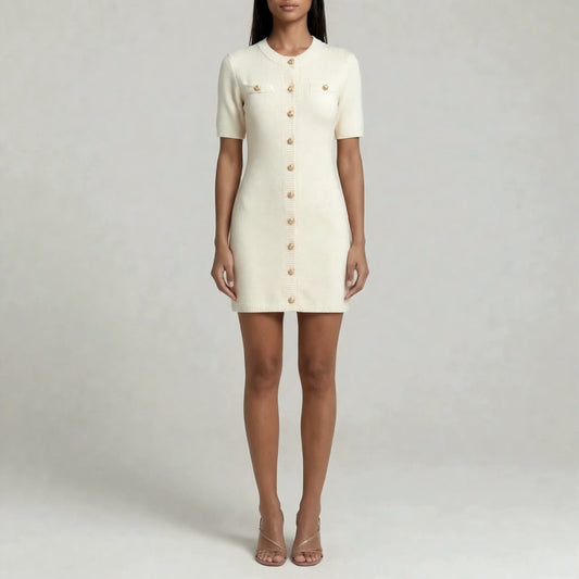 Presvell | Women’s Shirt Dress Cotton -  Comfort Smart - Casual Midi