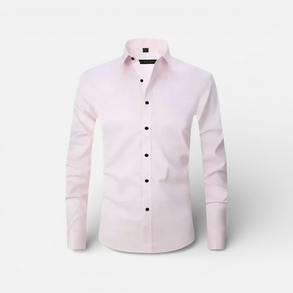 Presvell | Men’s Classic Dress Shirt - Stretch Fabric Formal Fit