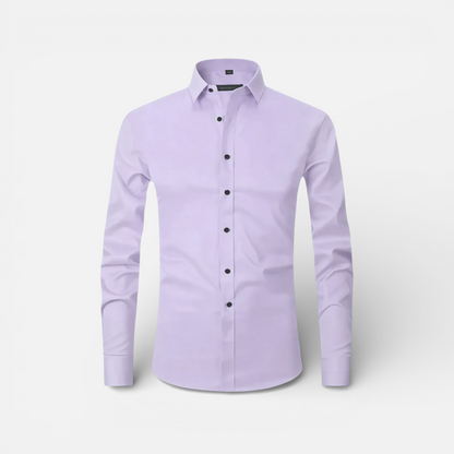 Presvell | Men’s Classic Dress Shirt - Stretch Fabric Formal Fit
