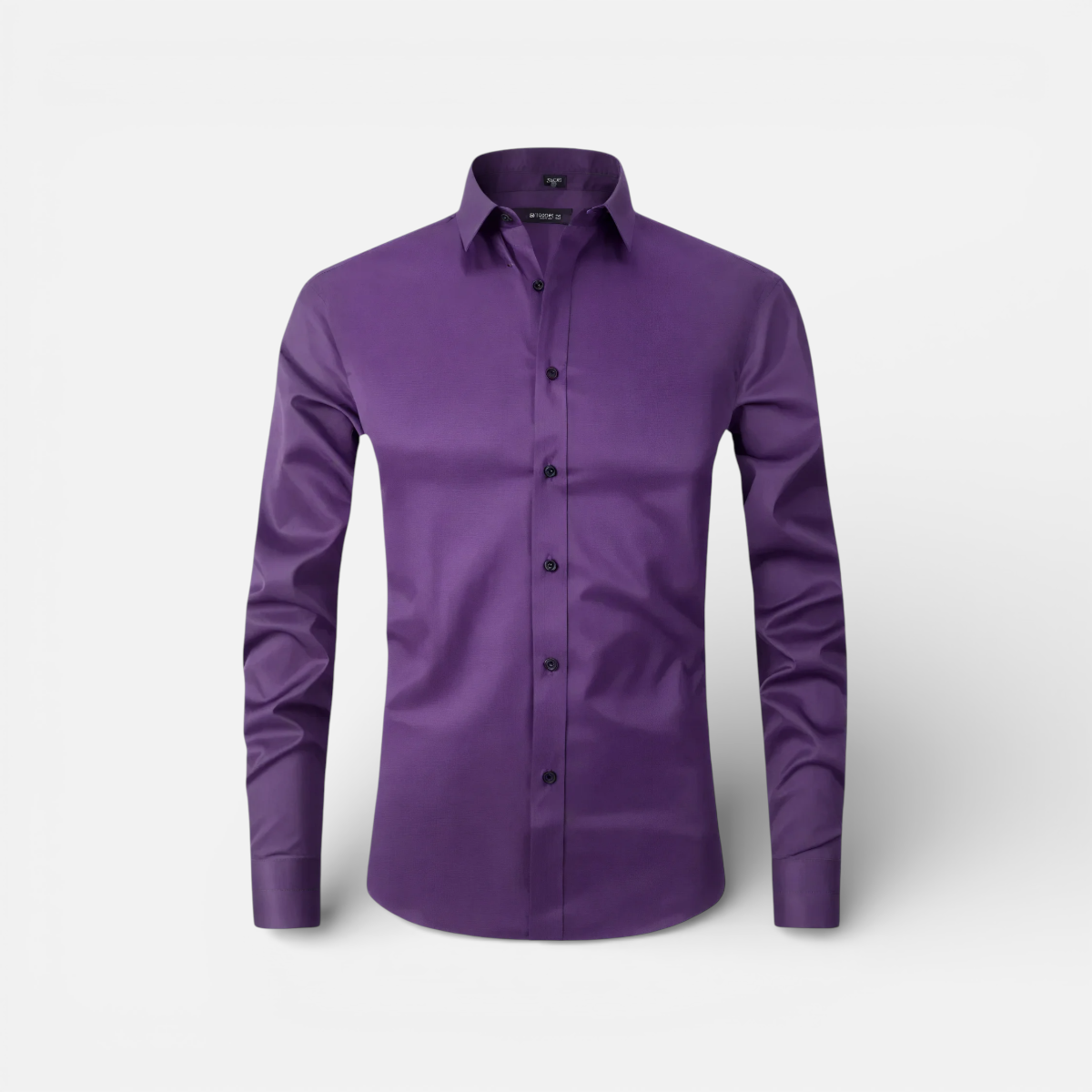 Presvell | Men’s Classic Dress Shirt - Stretch Fabric Formal Fit