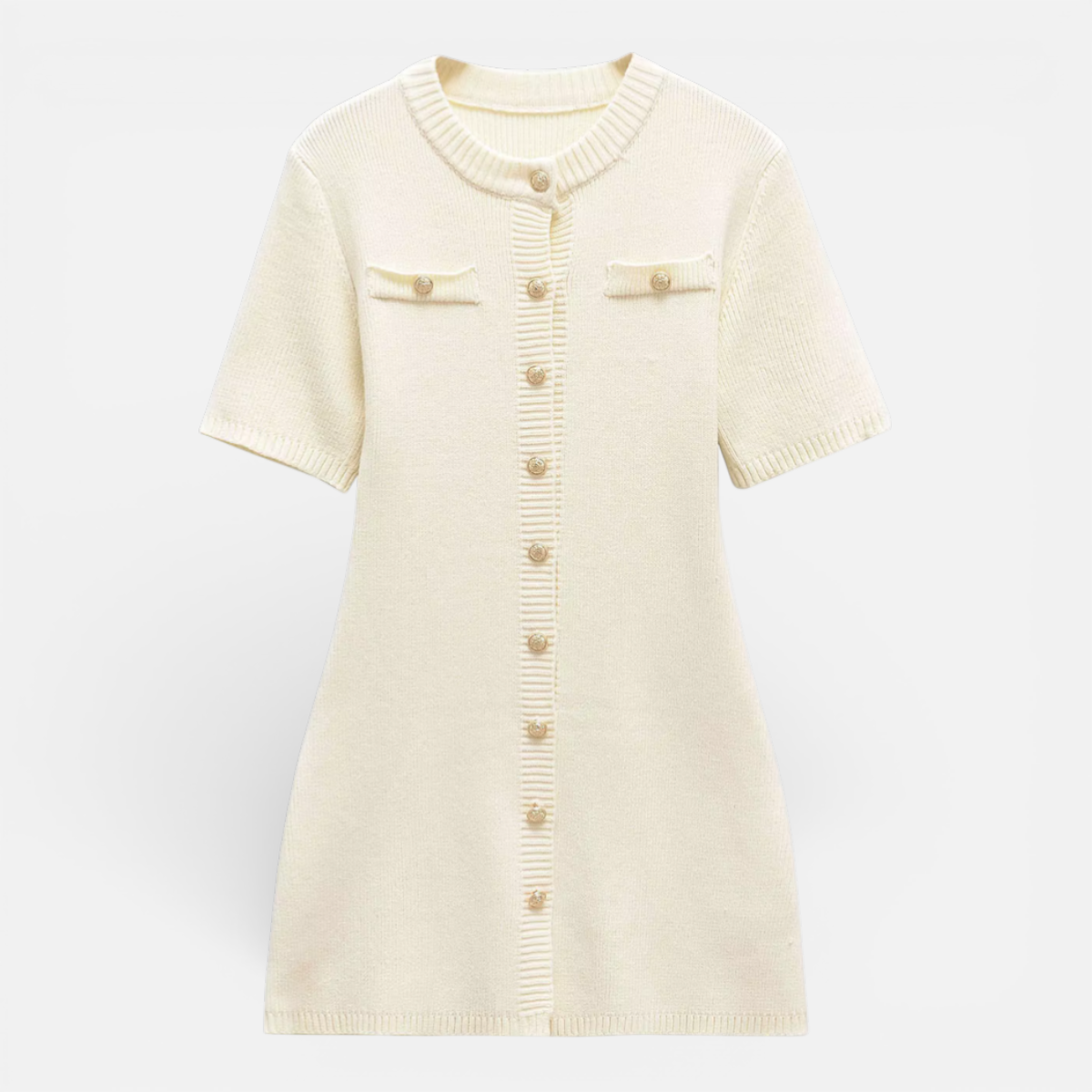 Presvell | Women’s Shirt Dress Cotton -  Comfort Smart - Casual Midi