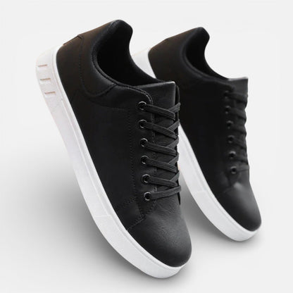 Presvell | Men’s Leather Sneakers - Durable Everyday Comfort