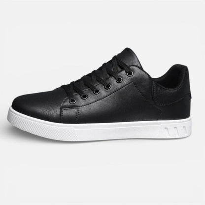 Presvell | Men’s Leather Sneakers - Durable Everyday Comfort