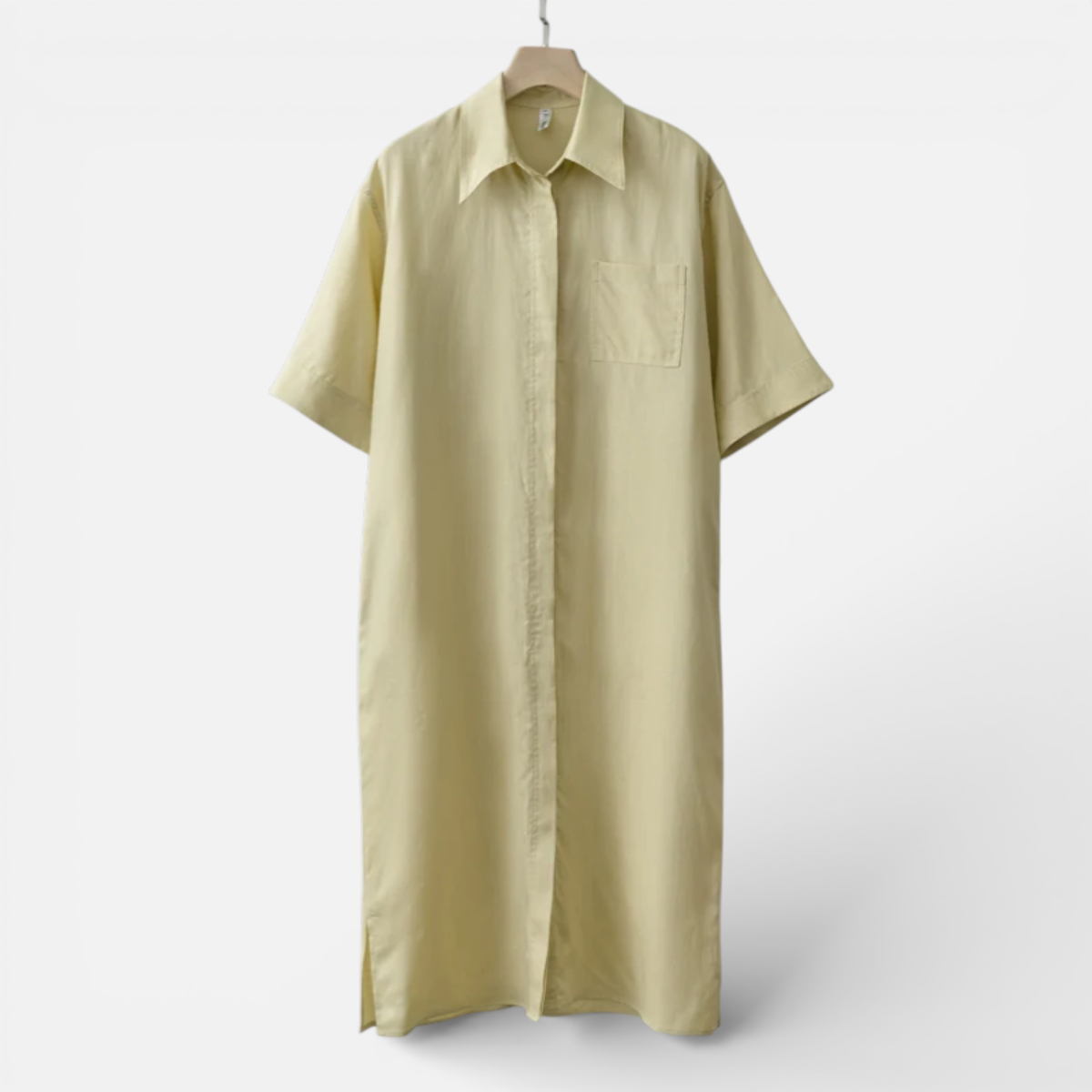 Presvell | Women’s Linen Midi Dress - Lightweight Summer Wear