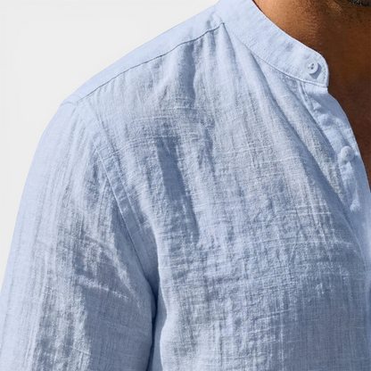 Presvell | Men’s Linen Shirt - Lightweight Summer Casual Wear