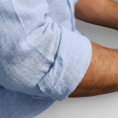 Presvell | Men’s Linen Shirt - Lightweight Summer Casual Wear