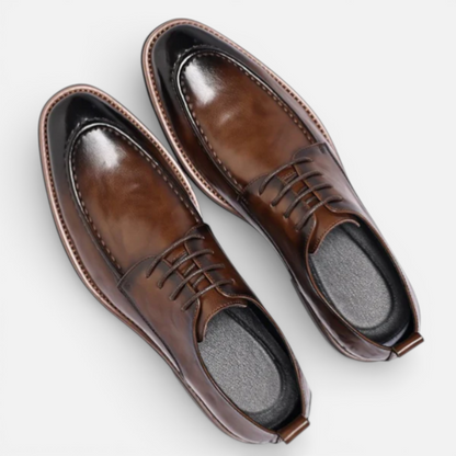 Presvell | Men’s Leather Oxford Dress Shoes - Business and Weddings