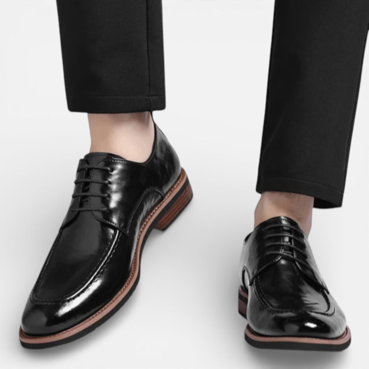 Presvell | Men’s Leather Oxford Dress Shoes - Business and Weddings