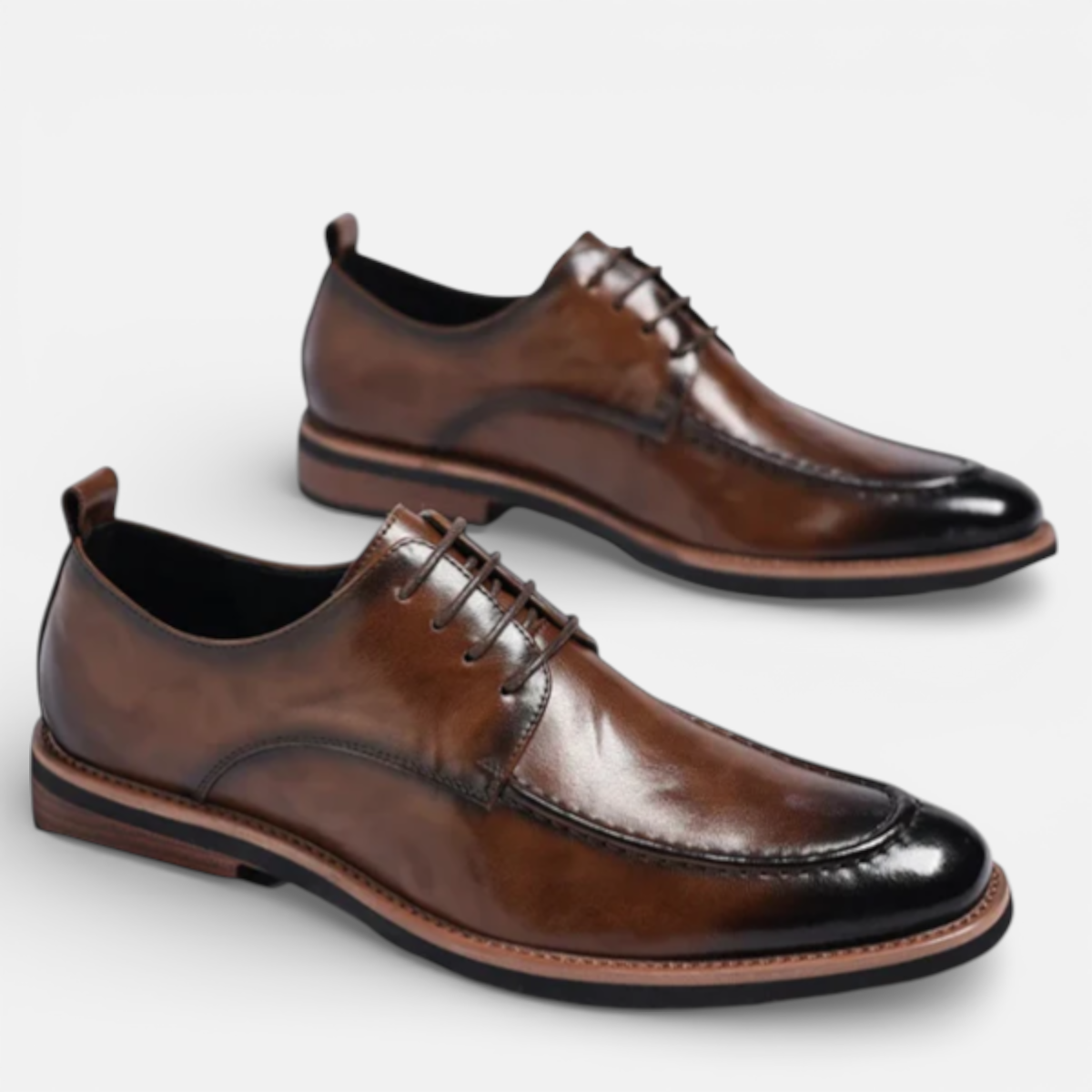 Presvell | Men’s Leather Oxford Dress Shoes - Business and Weddings