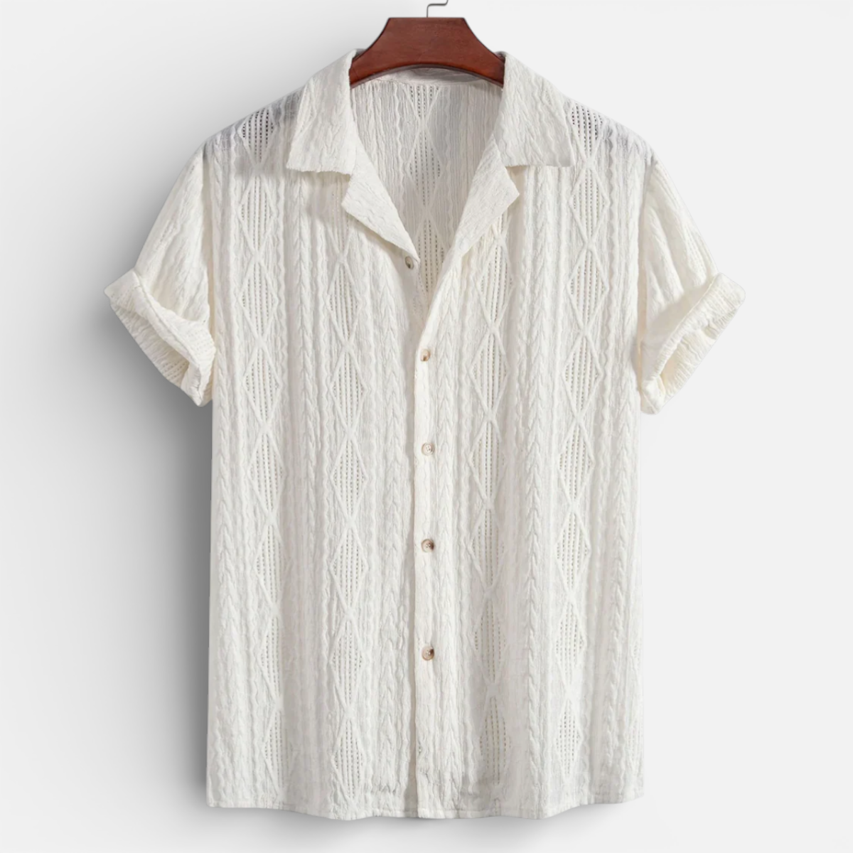 Presvell | Men’s Short Sleeve Button Down Shirt – Summer Wear