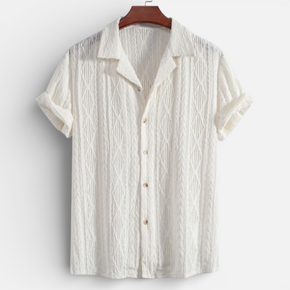 Presvell | Men’s Short Sleeve Button Down Shirt – Summer Wear