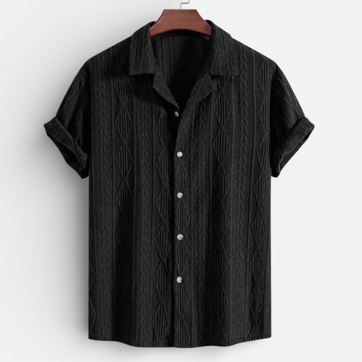 Presvell | Men’s Short Sleeve Button Down Shirt – Summer Wear