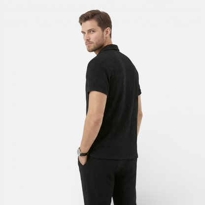Presvell | Men’s Short Sleeve Button Down Shirt – Summer Wear