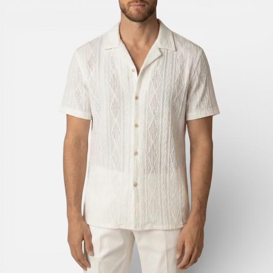 Presvell | Men’s Short Sleeve Button Down Shirt – Summer Wear