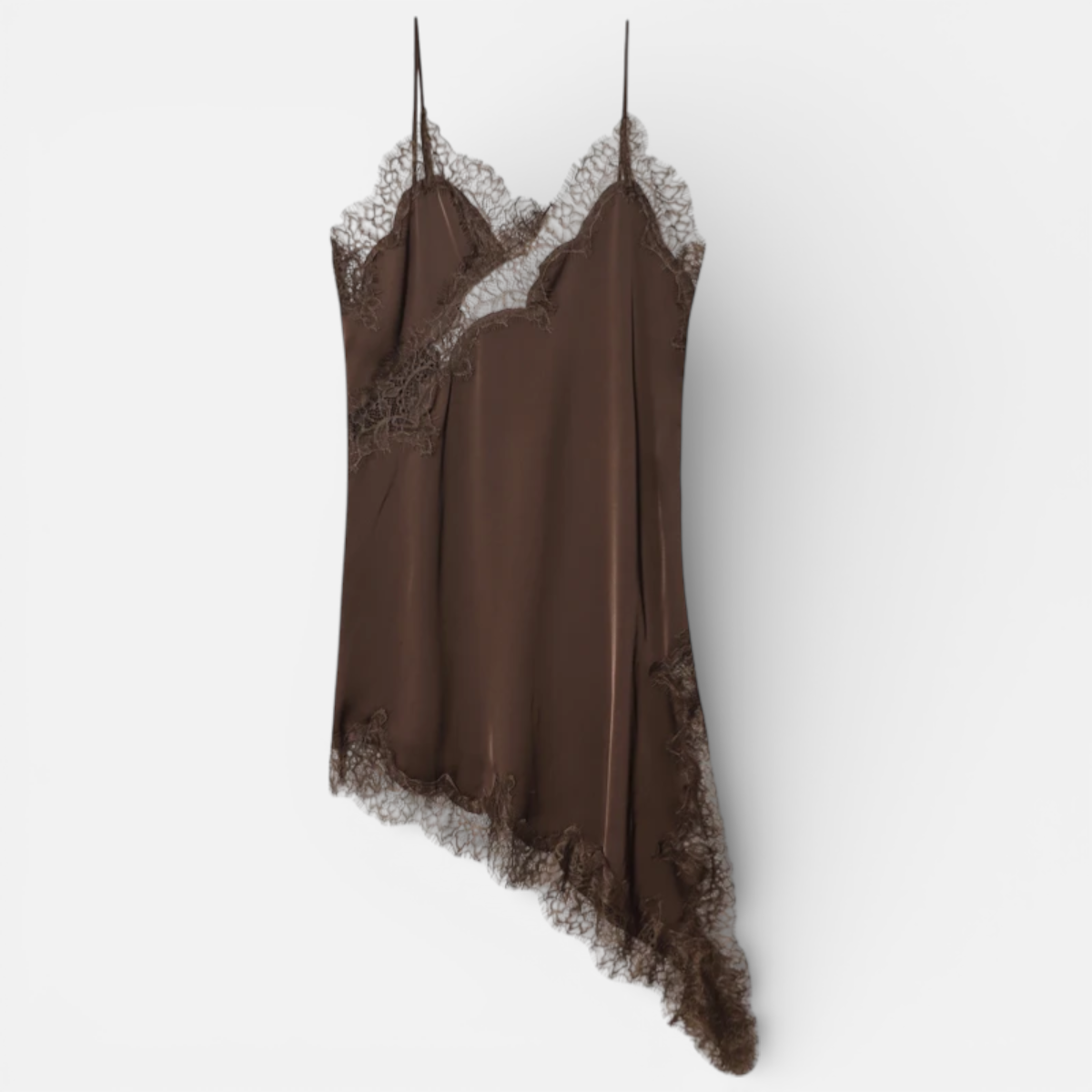 Presvell | Women’s Satin Slip Dress Midi - Elegant Evening Wear