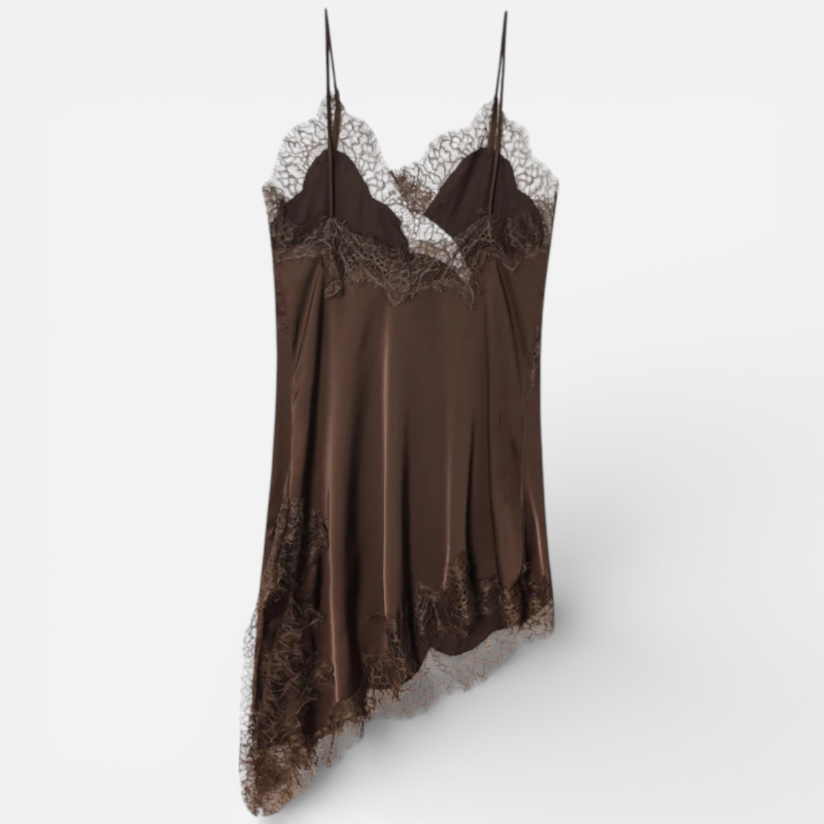 Presvell | Women’s Satin Slip Dress Midi - Elegant Evening Wear