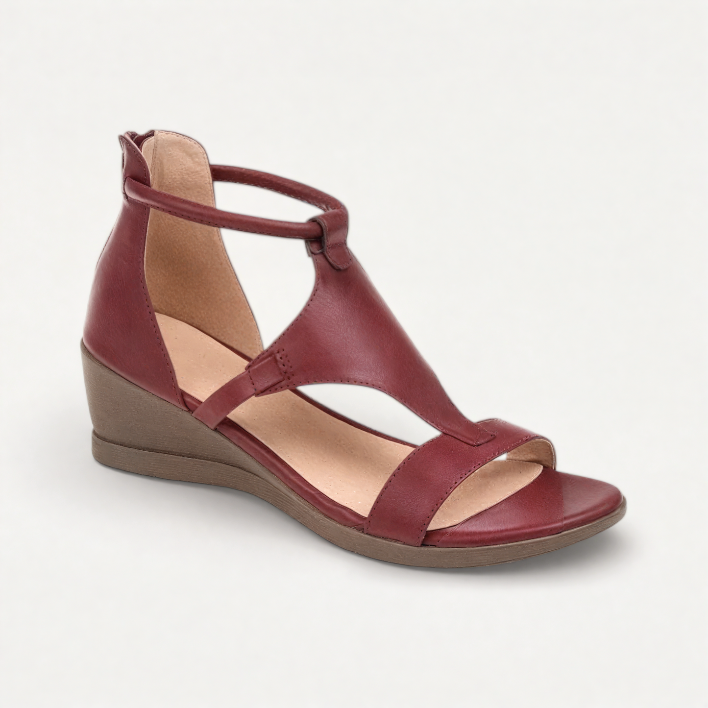 Presvell | Women’s Comfortable Wedge Sandals - Leather Summer Shoes