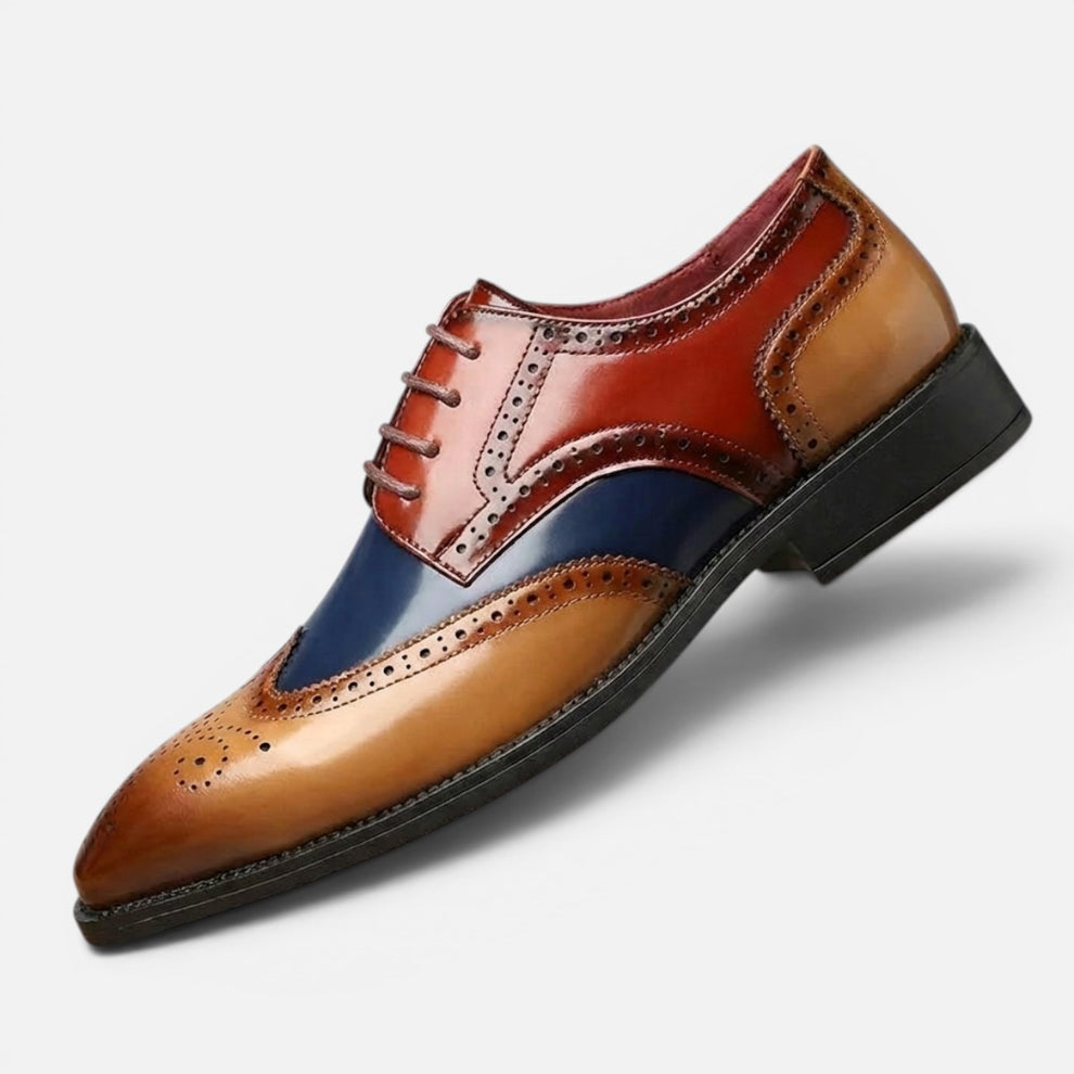Presvell | Men’s Leather Brogue Dress Shoes - Weddings & Formal Occasions