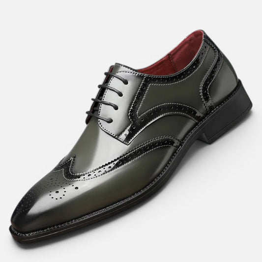 Presvell | Men’s Leather Brogue Dress Shoes - Weddings & Formal Occasions
