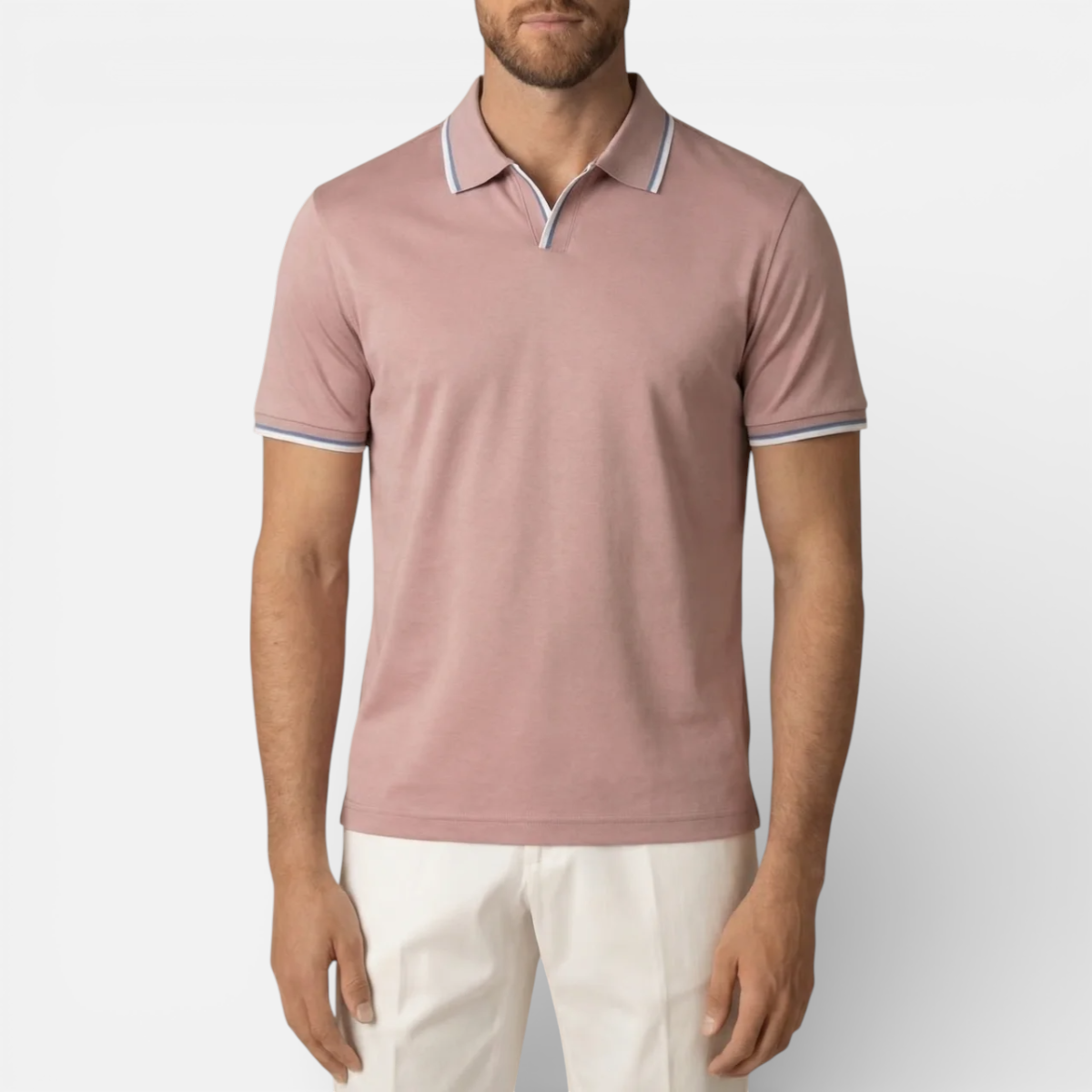 Presvell | Men’s Cotton Polo Shirt - Smart Casual Summer Top
