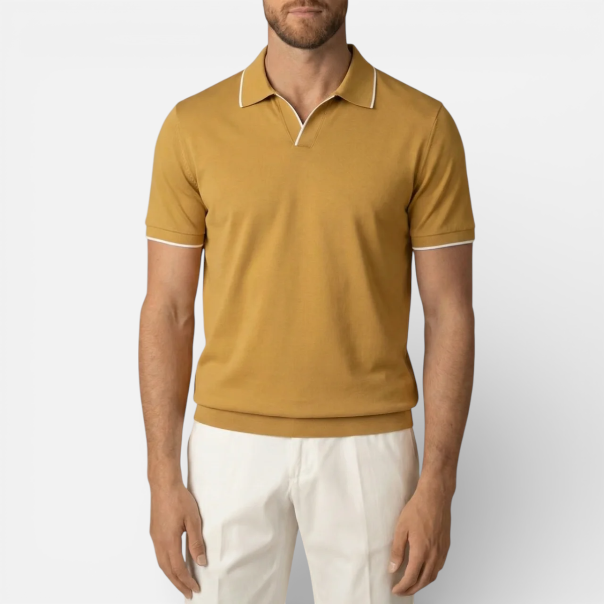 Presvell | Men’s Cotton Polo Shirt - Smart Casual Summer Top