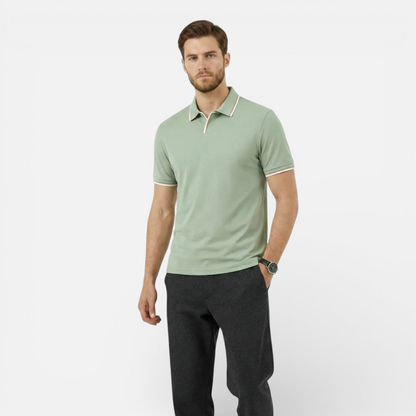 Presvell | Men’s Cotton Polo Shirt - Smart Casual Summer Top